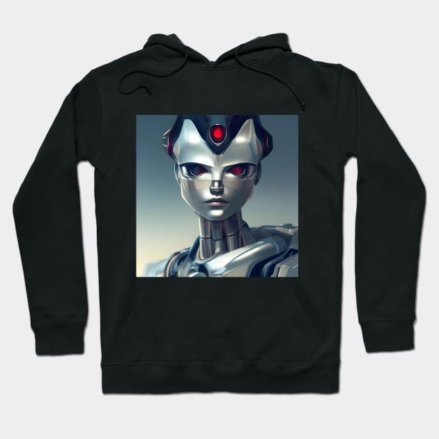 Titanium Robot Hoodie by SmartPufferFish